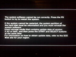pijn doen Ook Licht PS3 - the system software cannot be run correctly [HELP] | PSX-Place