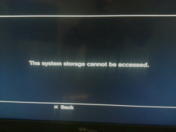 ps3 system storage corrupted