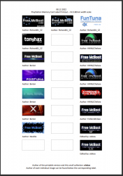 PS2 - PlayStation Memory Card Labels Printout